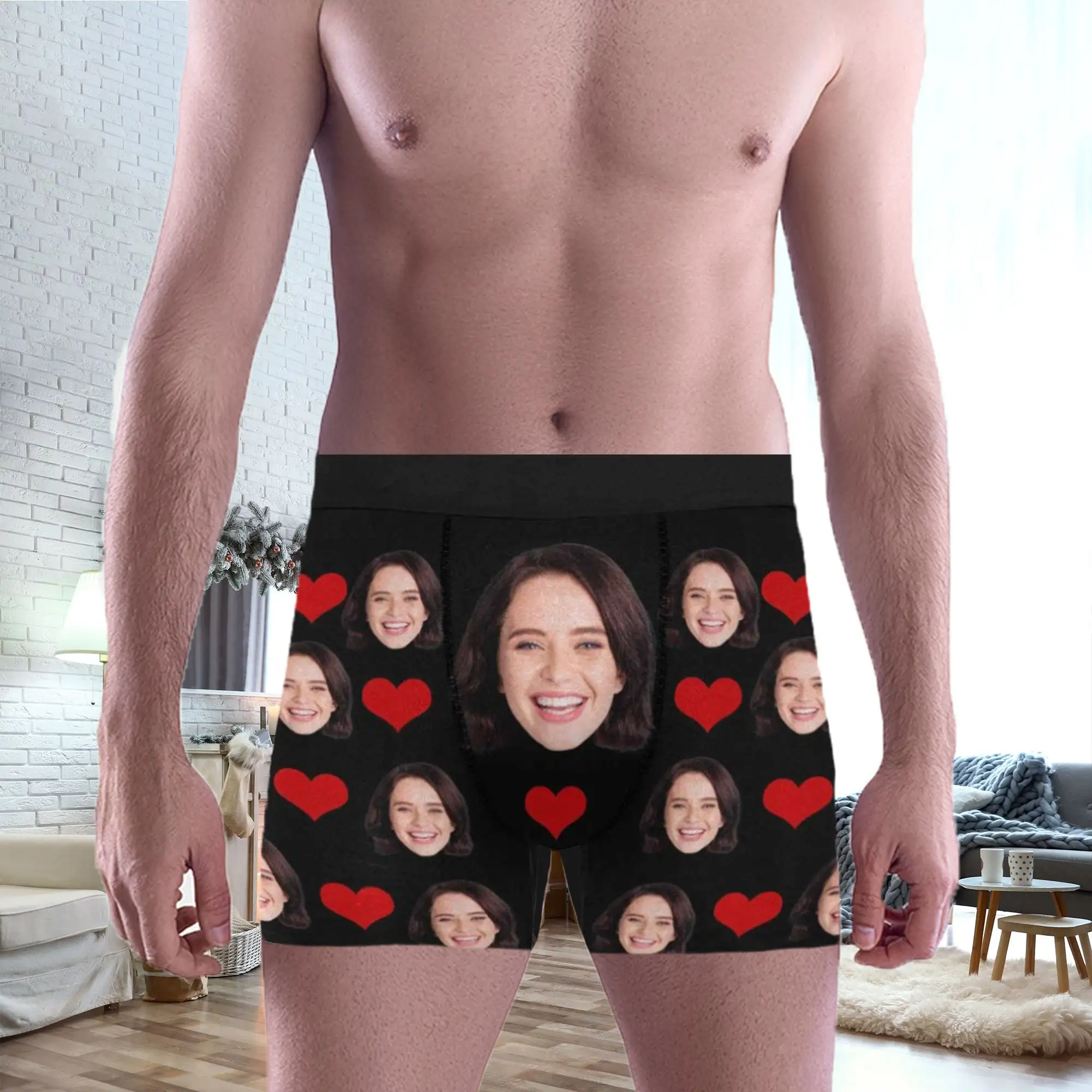 Custom Boxes With Picture Custom Underwear With Face Personalized Photo On Underwear Boxer Briefs Best Valentine\'s Day Gift