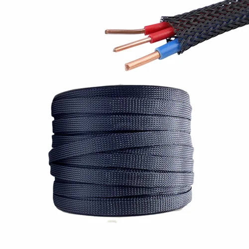 Manga de cable trenzada aislada de 5M/10M, protector de Cable PET de 10/12/16/20/25mm, protección de prensaestopas, funda de Cable, tubo retráctil