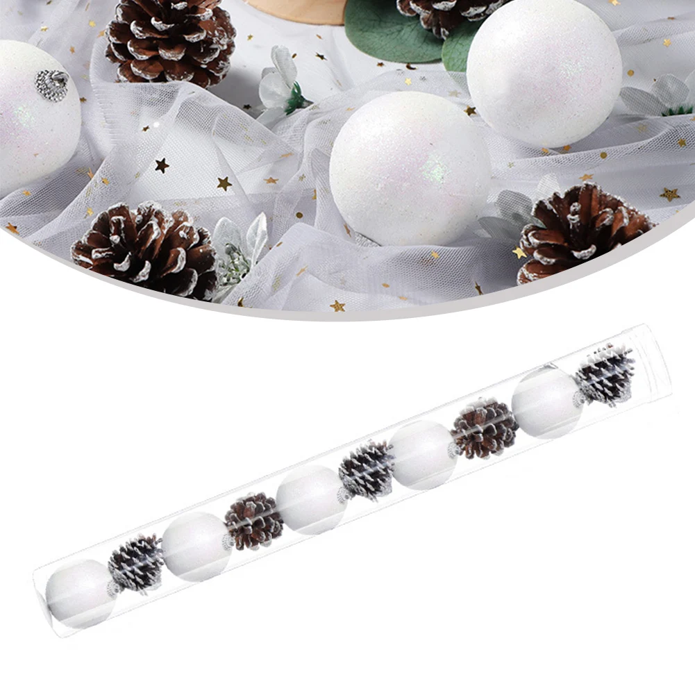 10 قطعة كرة عيد الميلاد شجرة عيد الميلاد الديكور الحلي للمنزل ديكور هالوين السنة الجديدة نافيداد قلادة الكرة 2024