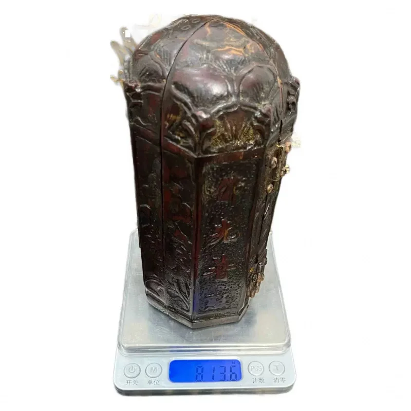 Antique -Opening Crafts Ornament Vintage Collection Three Saints Living Room Collectible Buddha Statue