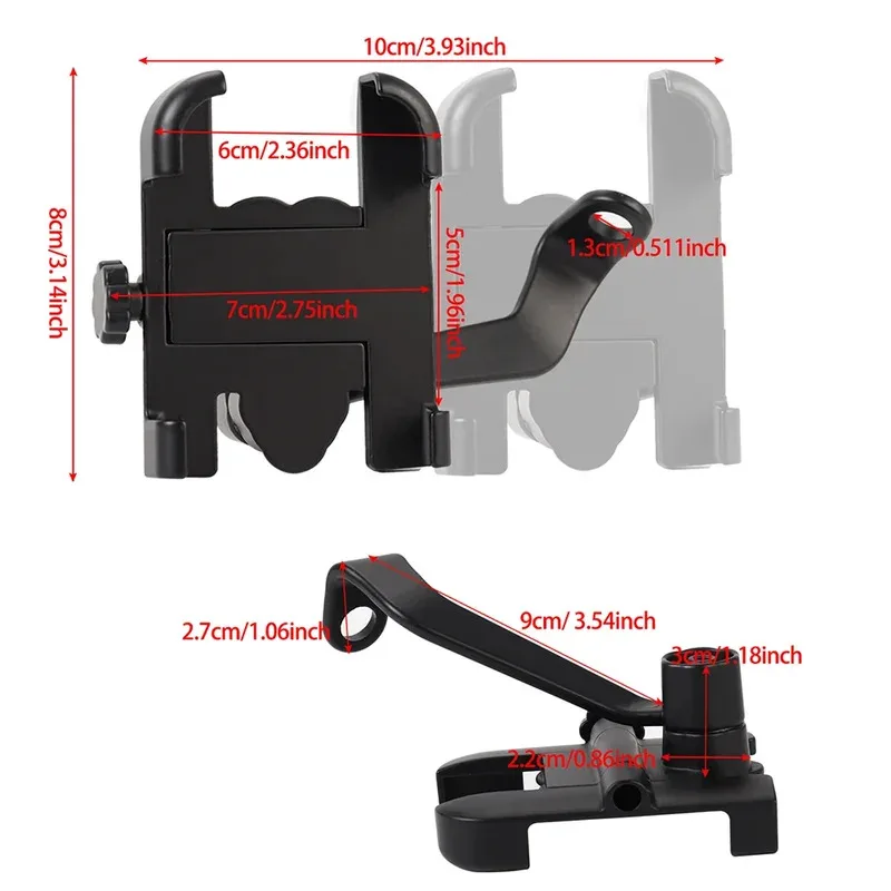 Motorcycle Mobile Phone Holder for iPhone Xiaomi Huawei Rearview Mirror Handlebar Holder Bicycle Cycling Cellphone Stand image 3