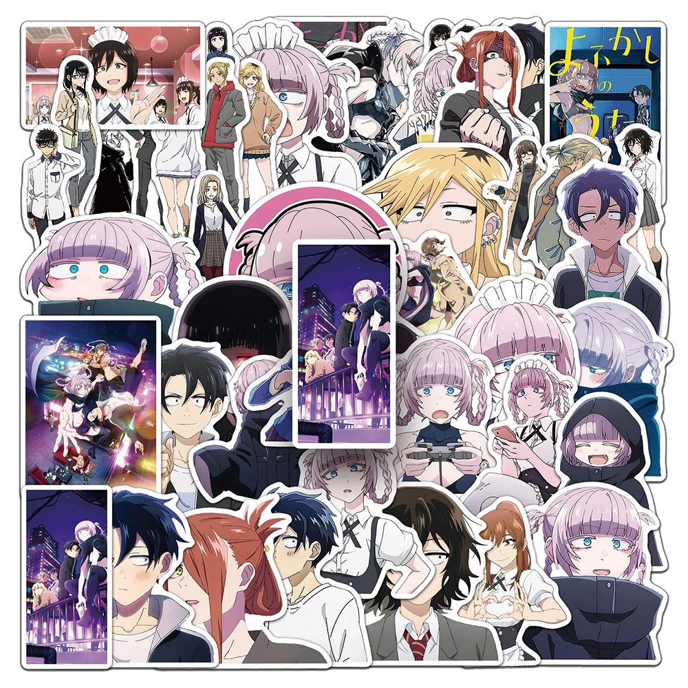 

10/30/50pcs Anime CALL OF THE NIGHT Stickers for Kids DIY Laptop Car Waterproof Cute Cartoon Sticker Decals Toys Wholesale