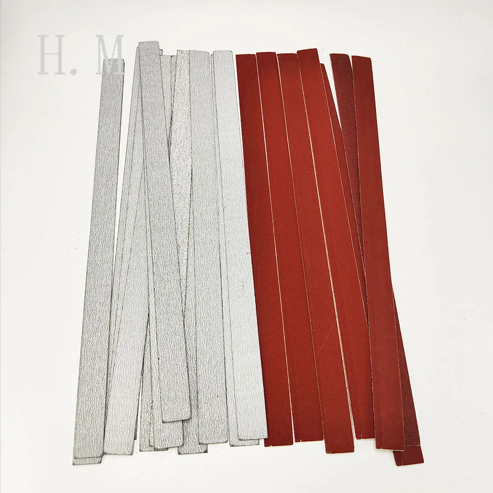 30Pcs/set Guitar Neck Fret Beam Leveling Bar/Polishing Sandpaper Sanding Bar Luthier Tools 100 mesh 200 mesh 320 mesh sandpaper