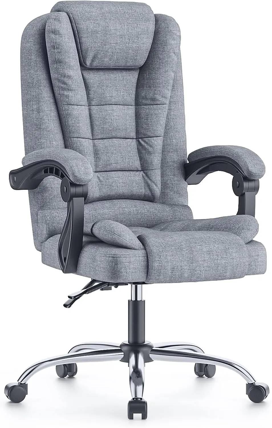 Ergonomischer Bürostuhl, Schreibtischstuhl, PC-Computerstuhl mit gepolsterter Armlehne und weicher