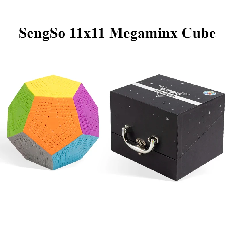 ShengShou 11x11 Megaminx Examinx Magic Cube Stickerless Puzzle SengSo Dodecahedron 12 Faces Professional Games Toys