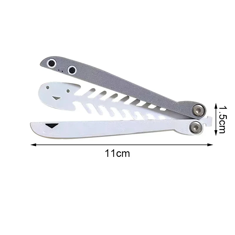 3D-Druck Schwerkraft-Messer Cub Jumping Kleine Schildkröten-Messer Mini-Modell Anhänger Push-Karte Entspannungsspielzeug Mini-Schmetterlingsmesser – Detail 1