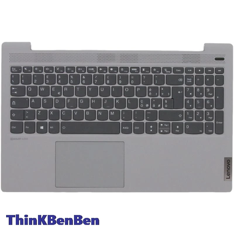 IT Italian Platinum Grey Keyboard Upper Case Palmrest Shell Cover For Lenovo Ideapad 5 15 ITL05 IIL05 ALC05 ARE05 5CB0X56096