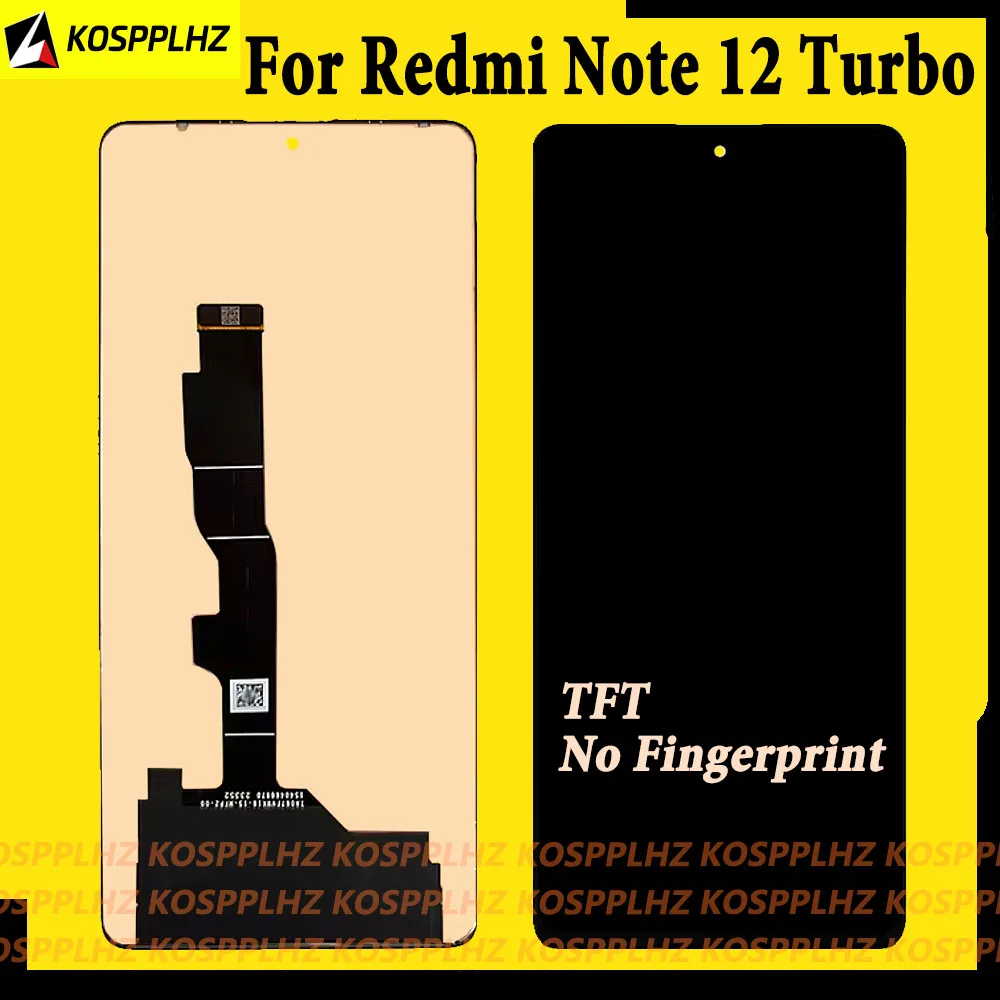 

TFT For Redmi Note 12 Turbo Touch Screen LCD Display Assembly Replacement For Redmi Note12 Turbo LCD 23049RAD8C Display