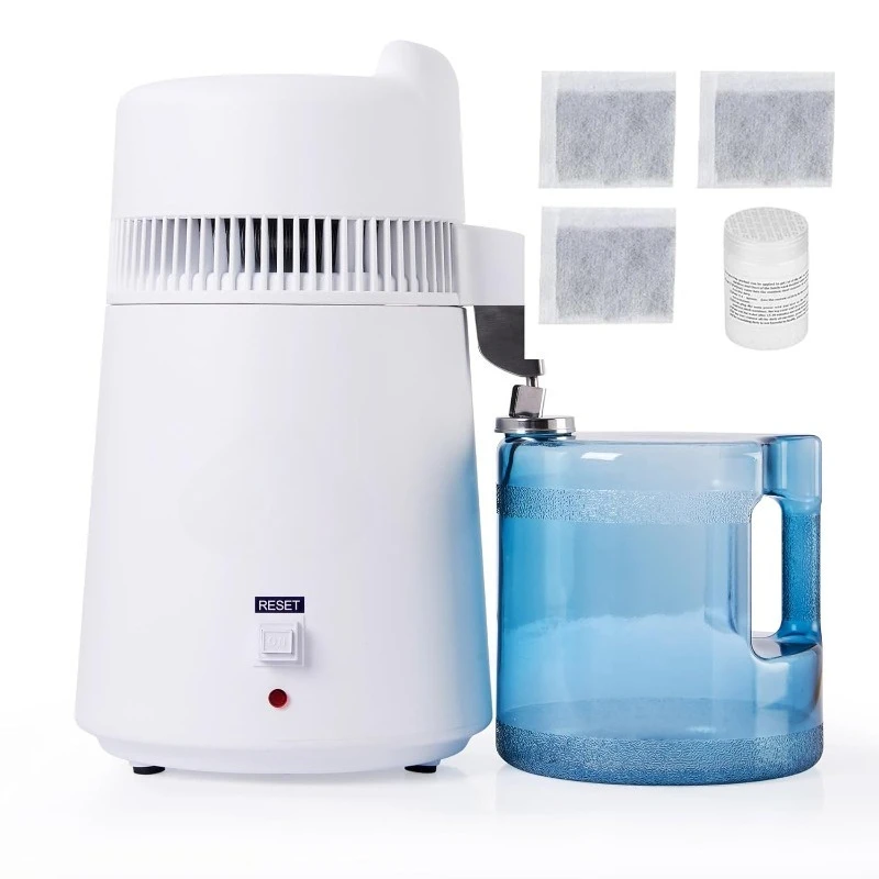 

дом. Дистиллятор для воды на 6 л, большие настольные домашние дистилляторы емкостью 1,6 галлона, машина для дистилляции чистой воды для домашнего настольного стола, D