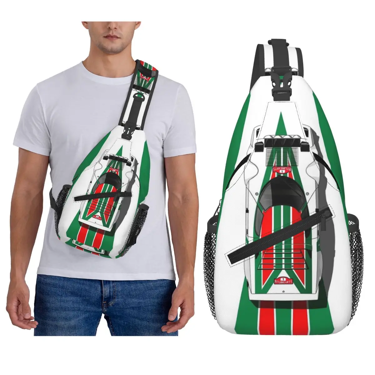 

Lancia Stratos Art Print Chest Bag Men Sling Crossbody Backpack Chest Bag Travel Hiking Daypack Shoulder Bag
