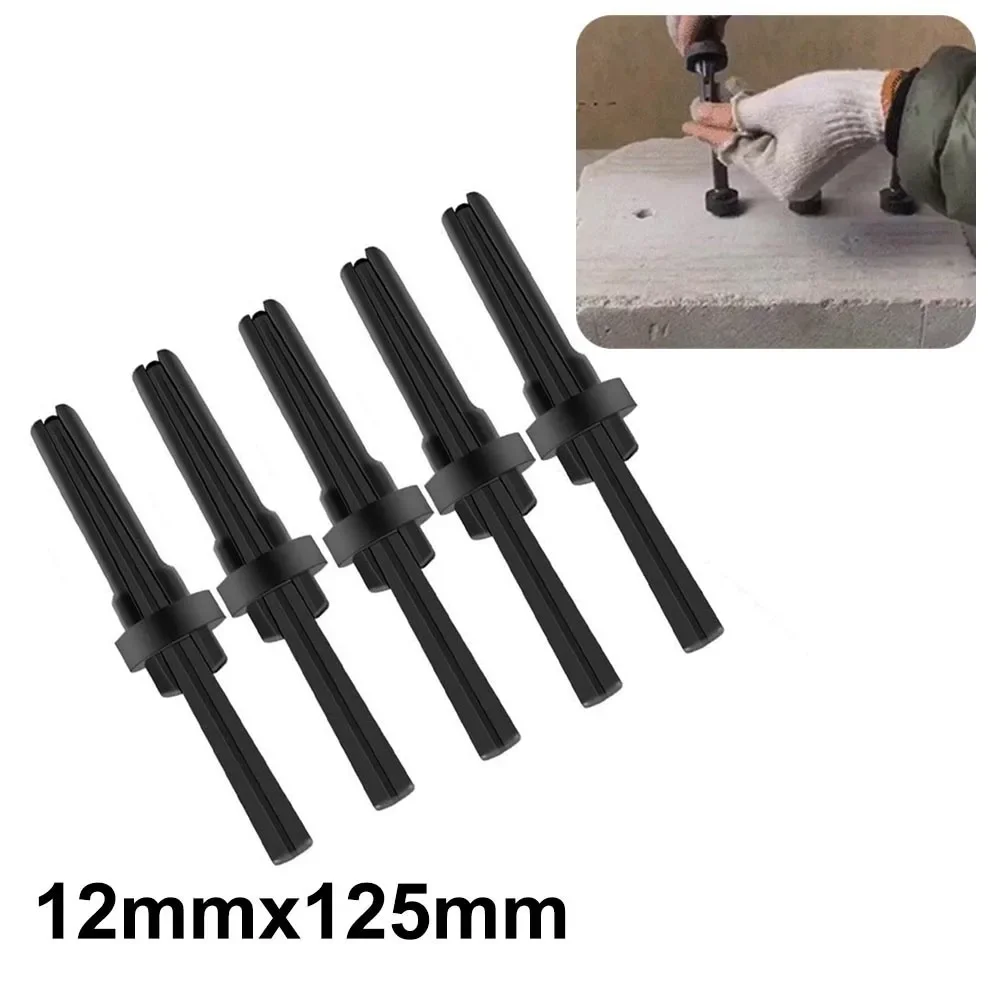 5pcs/set Stone Splitting Tools For Stones/concrete/marble And Granite Manual Plug Wedges Concrete Rock Splitters Hand Tools