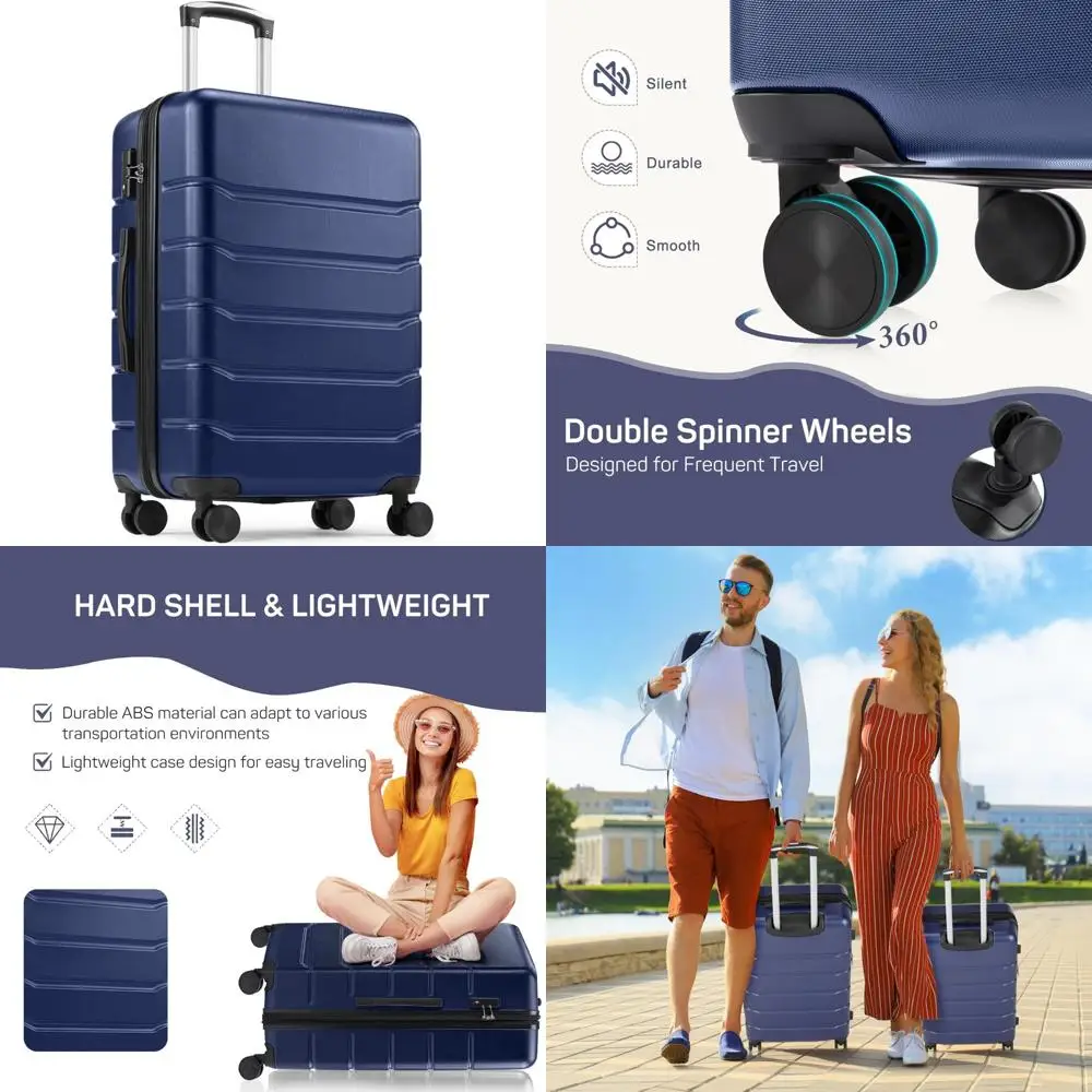 

Синяя 24-дюймовая дорожная ручная кладь — прочная и стильная для вашего следующего приключения