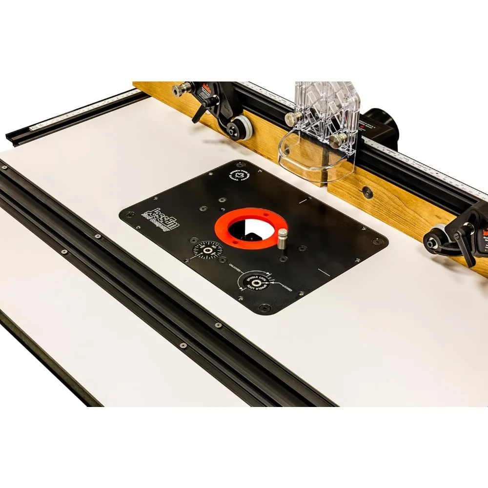 Master Lift II 02120 Router Lift, 9-1/4 polegadas por 11-3/4 polegadas, preto/vermelho