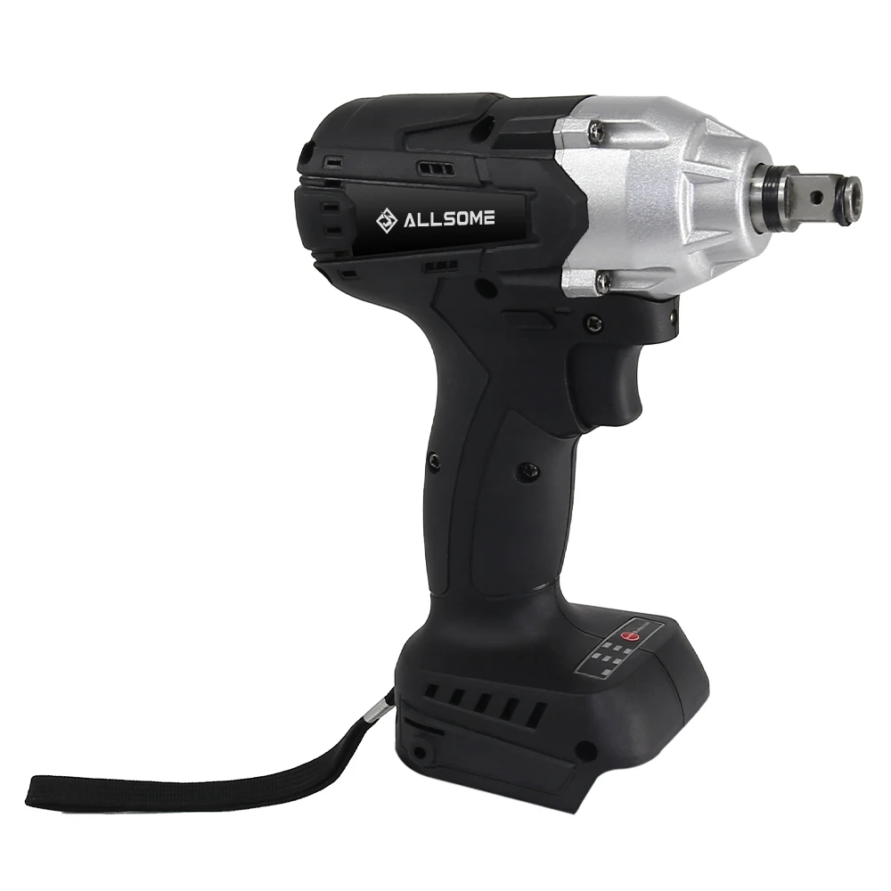 ALLSOME 21V Brushless Cordless Electric Wrench 400N.m with 3-Speed Impact Driver Kit -Tool Only