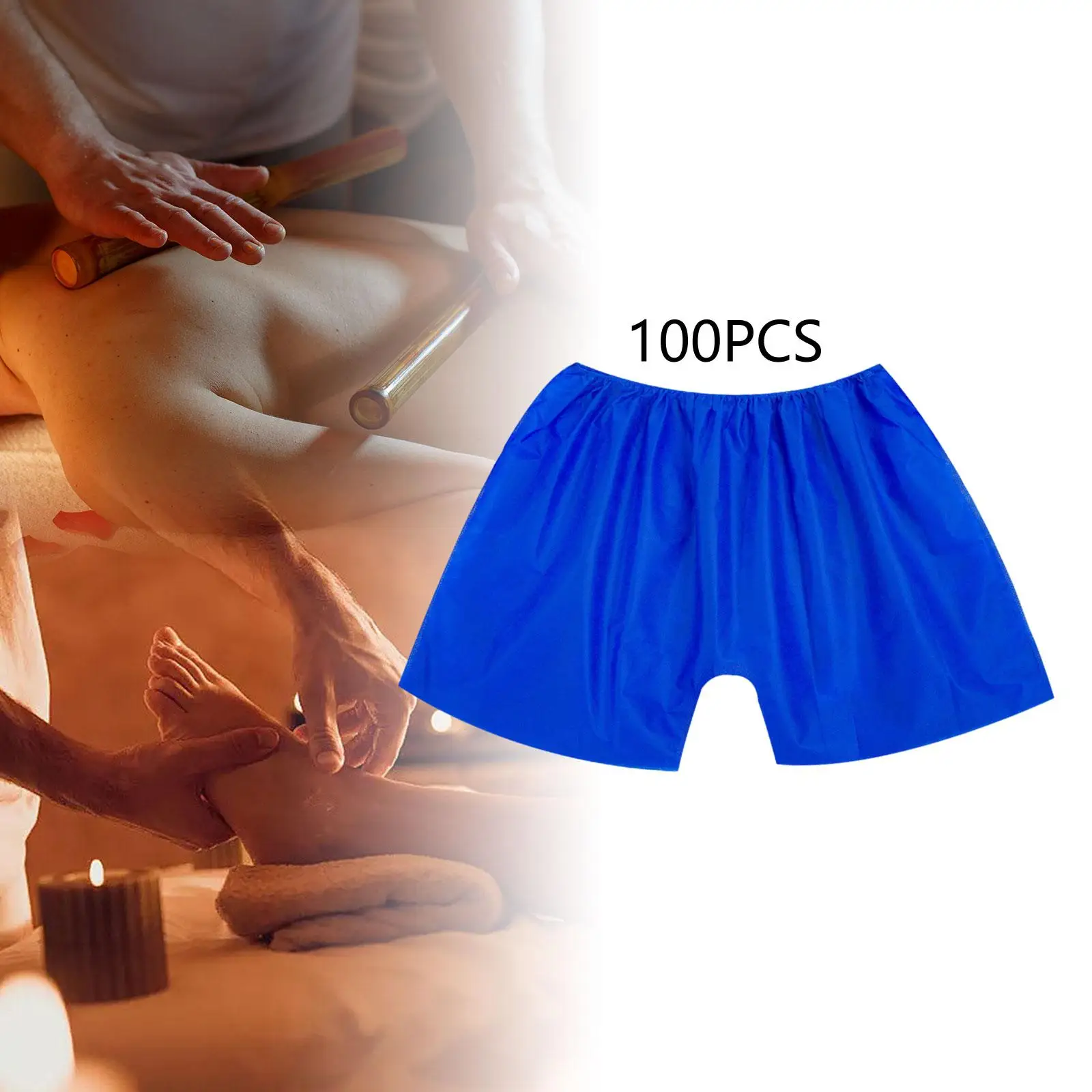 100x SPA Sauna Panties Nonwoven Male Briefs Shorts Men Briefs Underwear (M Size) for Sauna Travel Massage Salon Beach Sunbathing