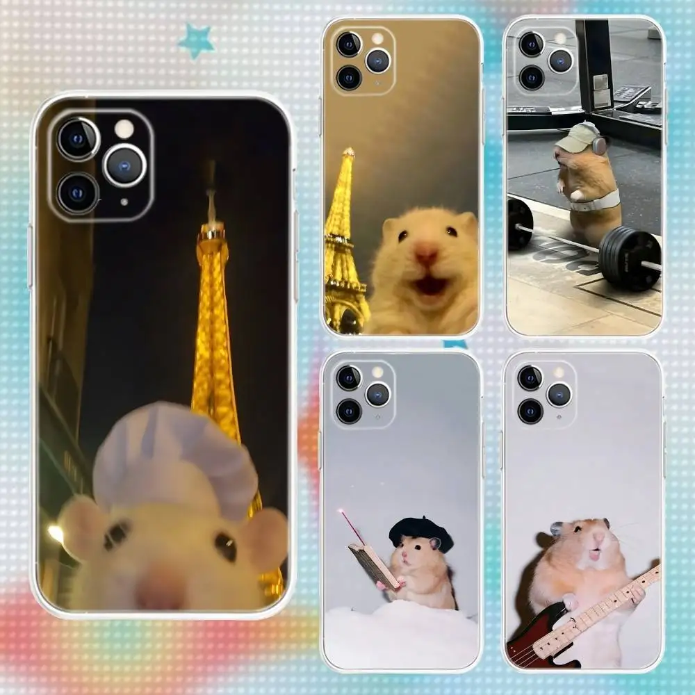 

Mouse Rat Cute Phone Case For iPhone 17,16,15,14,13,12,11 Pro,Max,Plus,Air,X,XS,XR,SE,Mini Transparent Soft