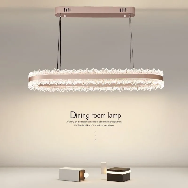 Luxury minimalist LED pendant light acrylic pendant light long strip modern minimalist new creative long pendant light