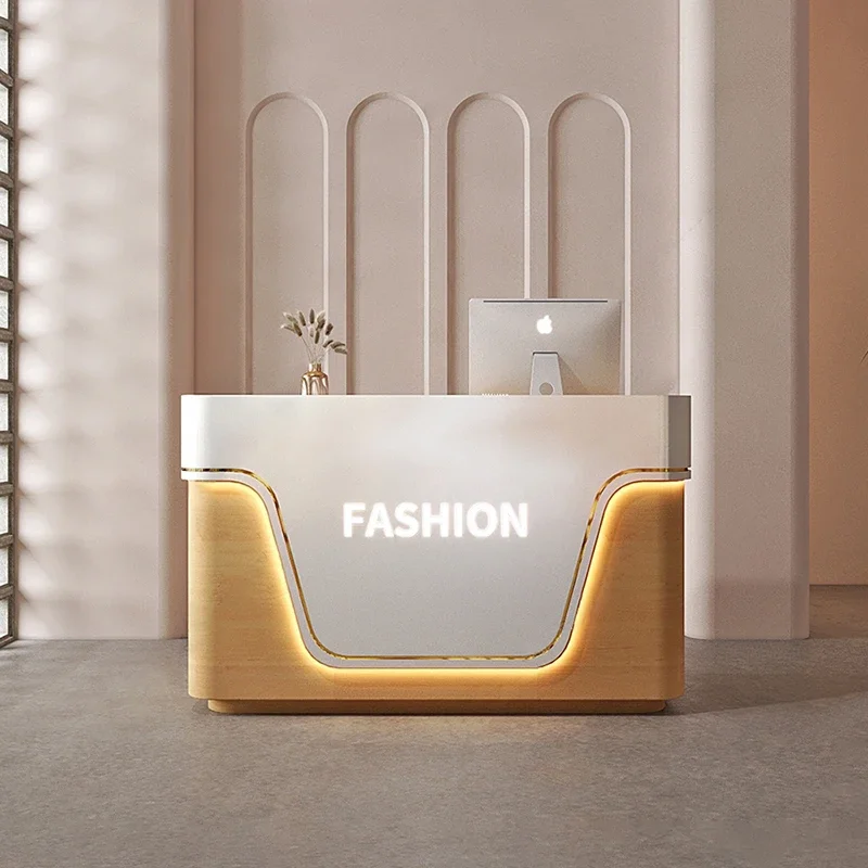 

Luxury Office Store Reception Desk Cash Counter Small Cash Register Table Office Console Kassen Schrank Reception Furniture