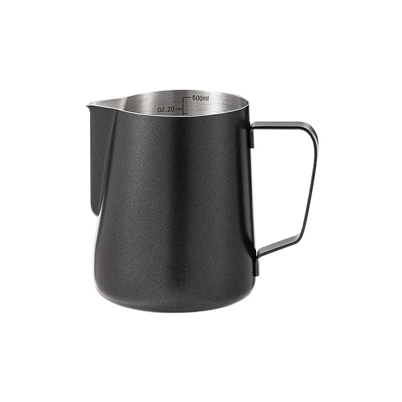 Binco Style Coffee Latte Art Pitcher, Pointed Spout Milk Jug, Stainless Steel Professional Milk Frothing Cup, Barista Tools