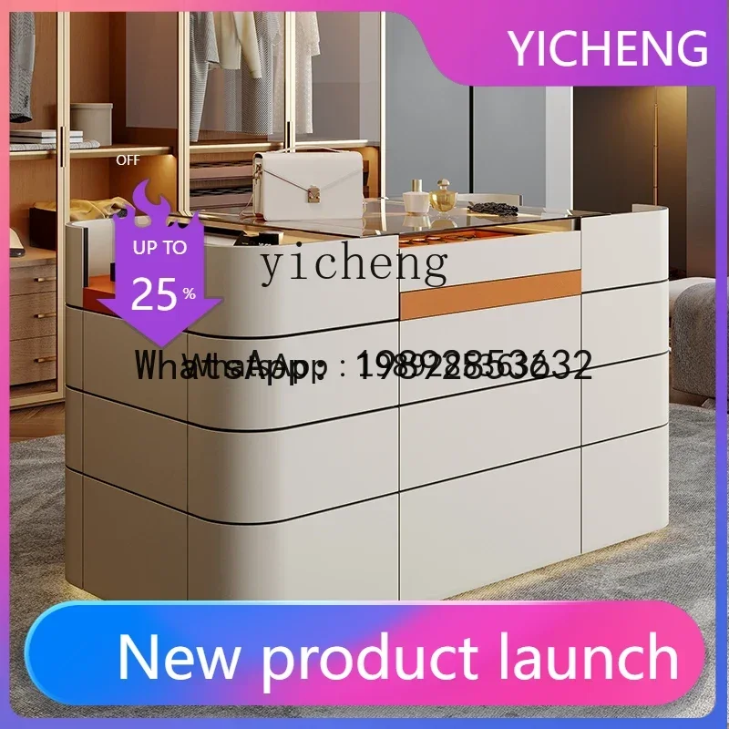 

light luxury cloakroom mid-island cabinet modern home haute couture jewelry storage cabinet