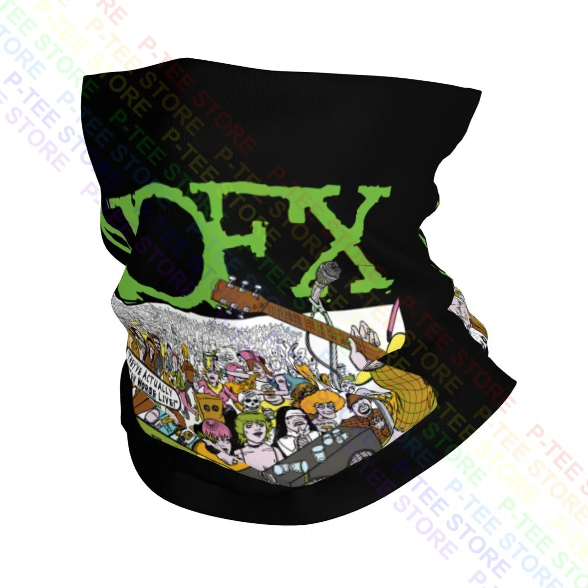 00S Nofx Cotton Band Old Vintage Music Noevx Punk Lock Neck ghetta Bandana sciarpa stampa maschera per il viso