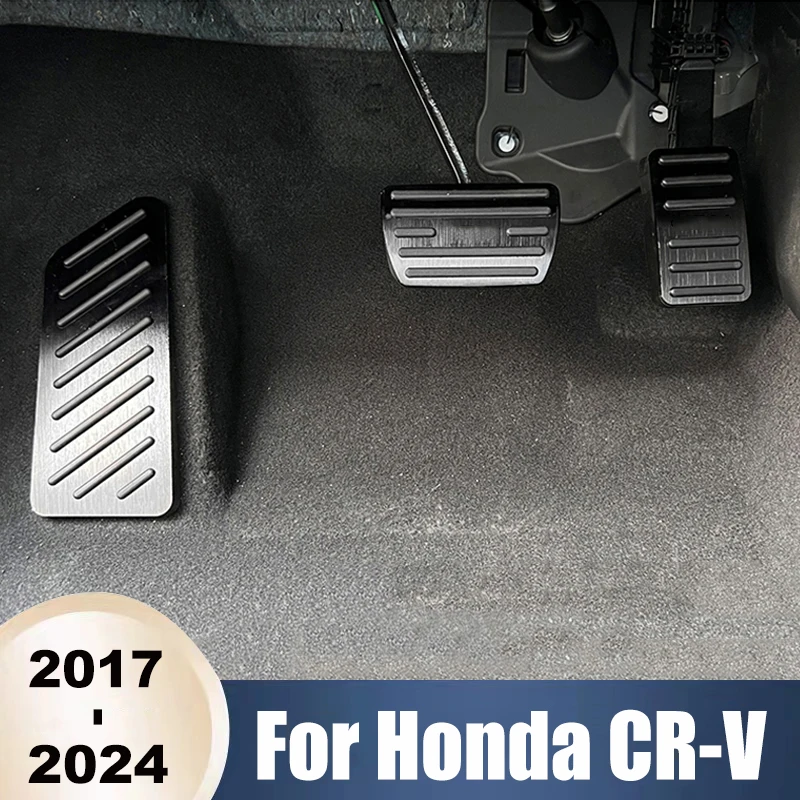 

Для Honda CR-V CRV 2017 2018 2019 2020 2021 2022 2023 2024 крышка педали тормоза акселератора, подставка для ног, нескользящая накладка, аксессуары