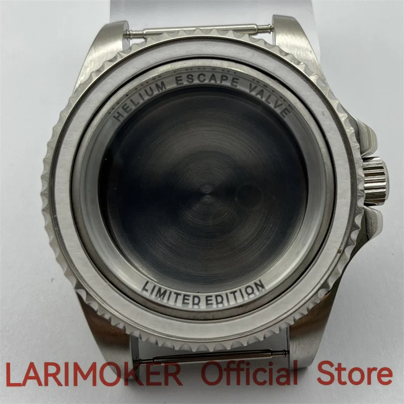 

LARIMOKER Sterile Stainless Steel Watch Case for 43 MM Silver NH34 to NH39 ETA 2836 Miyota 8205 8215 Mingzhu DG 2813 3804