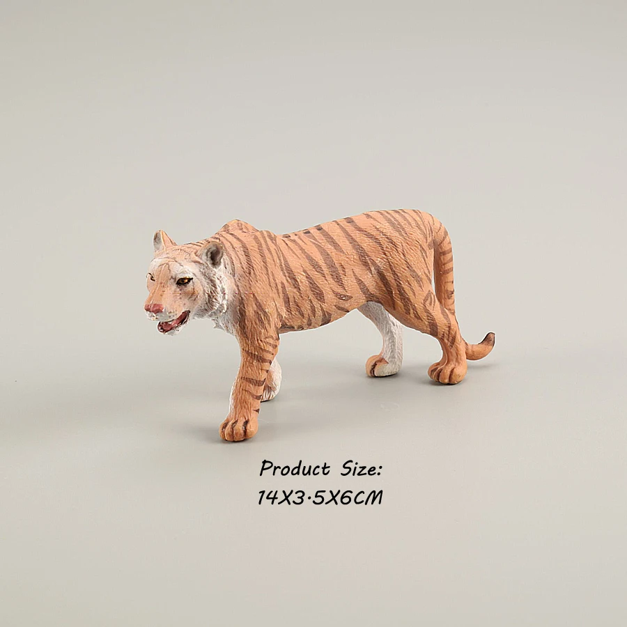 Figurine Tigre blanc animal miniature pour enfants dès 3 ans