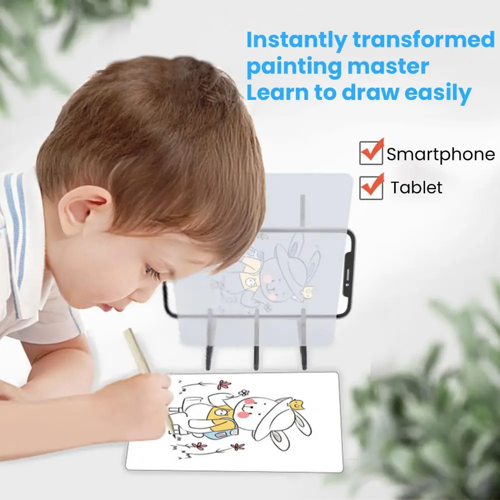 لوحة رسم بلاستيكية ABS لوحة رسم بصرية لوحة رسم شفافة للأطفال المبتدئين أداة رسم سهلة التتبع