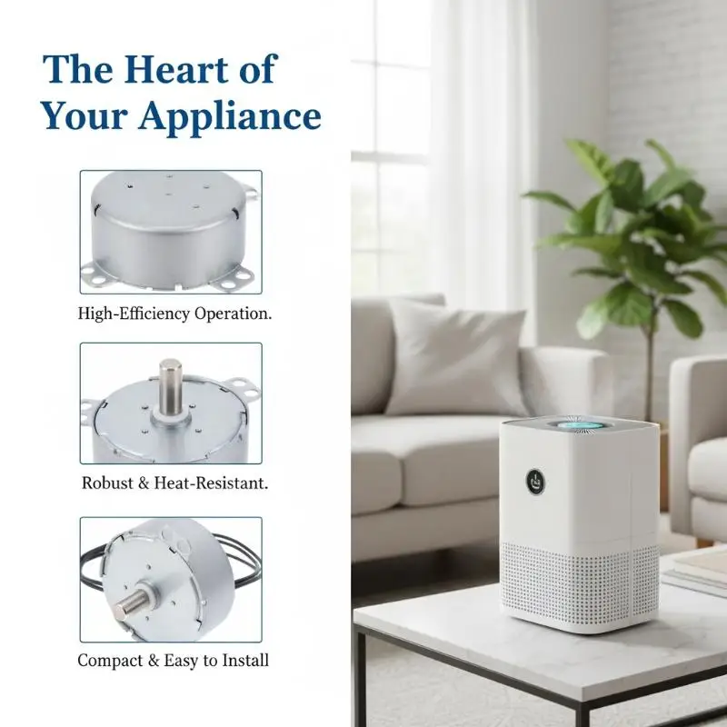 TYJ50-8 Synchronous Motor Providing Powerful And Quiet Oscillation For Home And Office Floor Fans