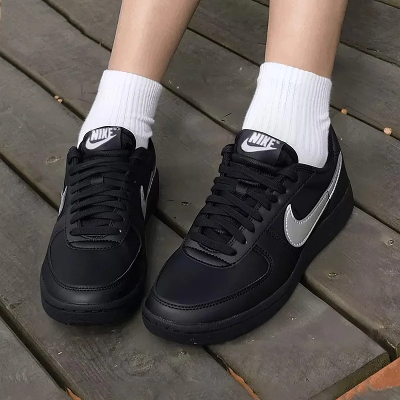 Nike New Women's Shoes: FIELD GENERAL Tennis Black Warrior Sports Shoes for Ladies Platform Shoes  FZ5593-001