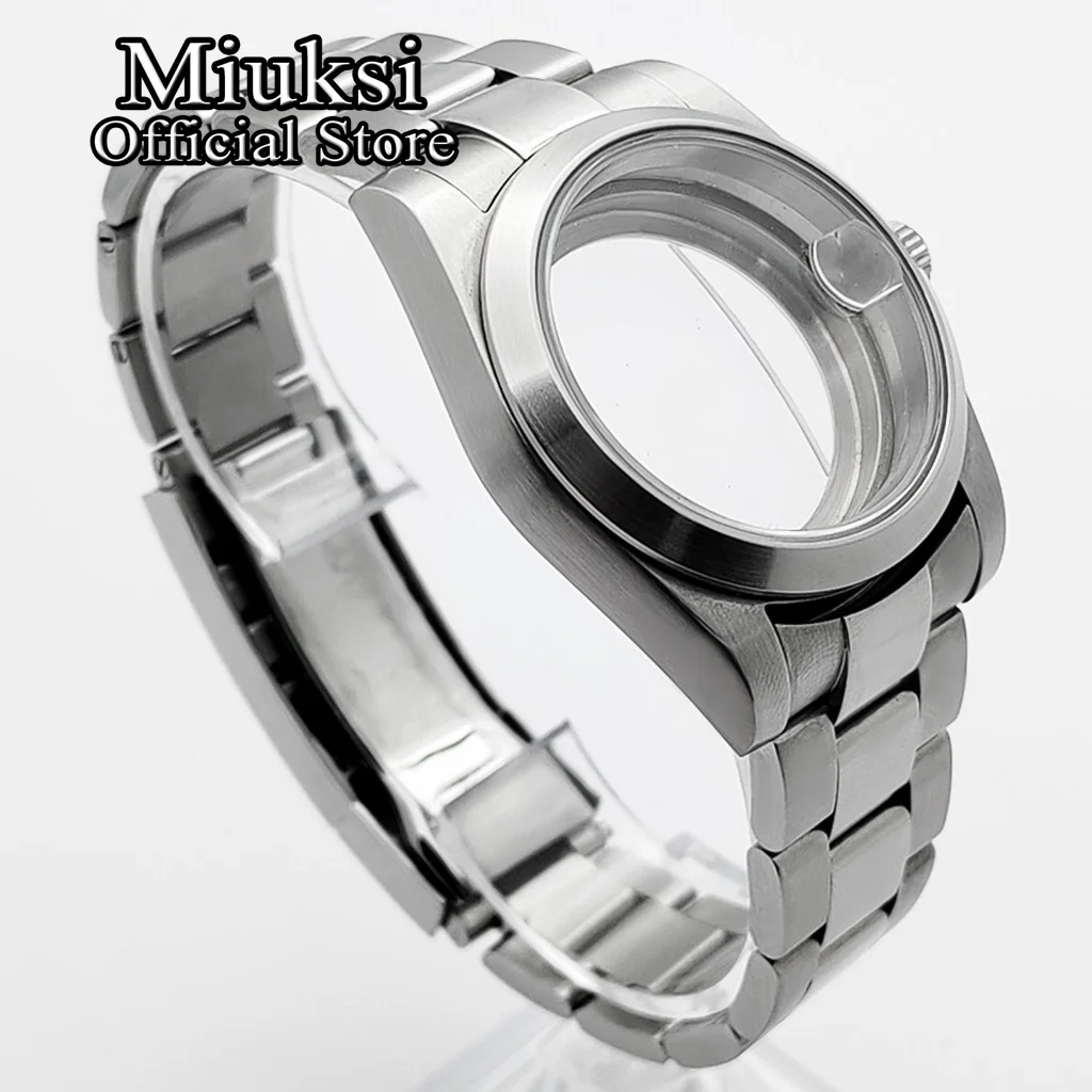 Miuksi 36mm/39mm brushed case sapphire glass fit NH35 NH36 ETA2824 2836 Miyota 8205 8215 821A PT5000 DG2813 3804 movement - view 2