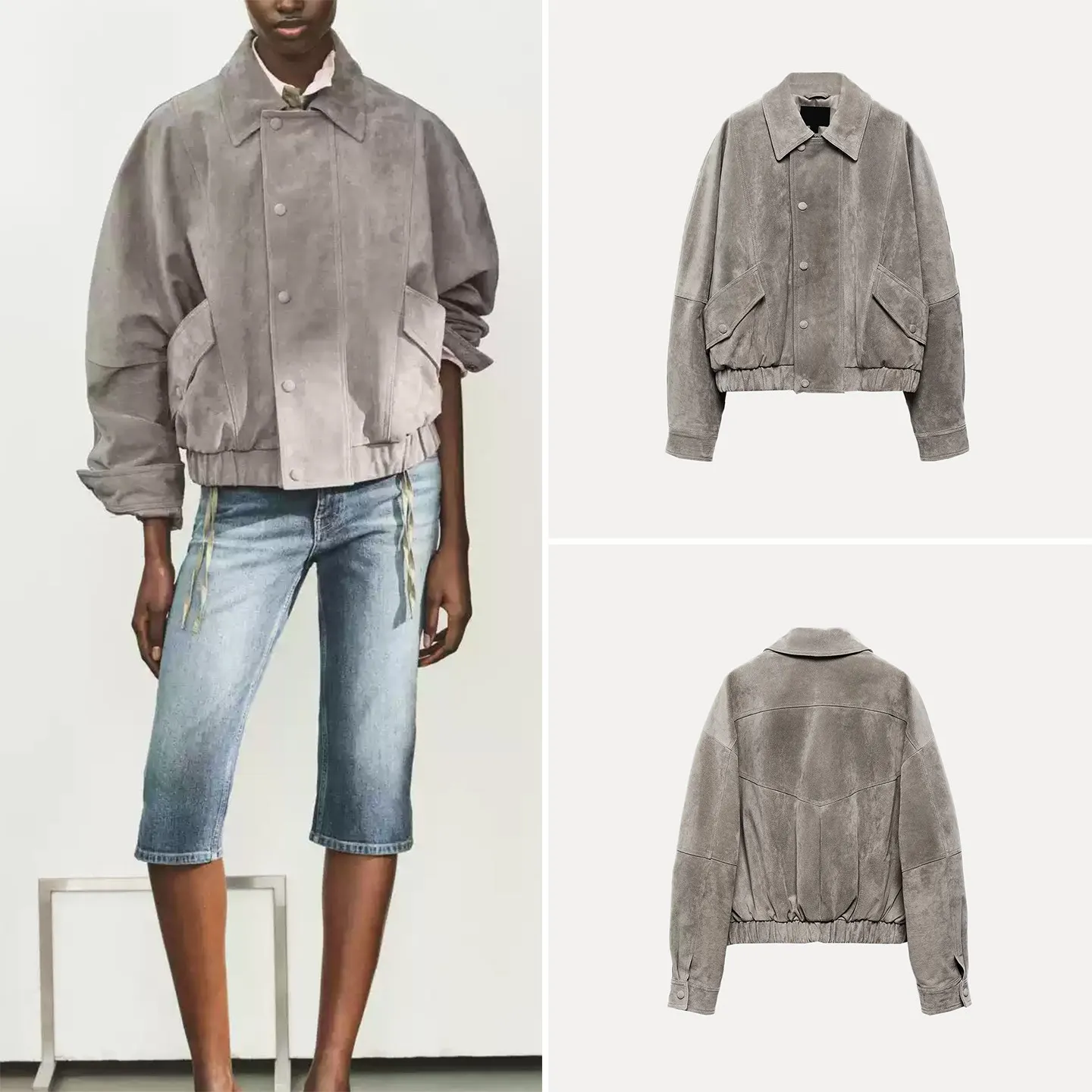 Fashionable Slim Fit Jacket Outerwear Women's Summer 2026 Quality Versatile Stylish Short Coat ZADATA Standard Edition