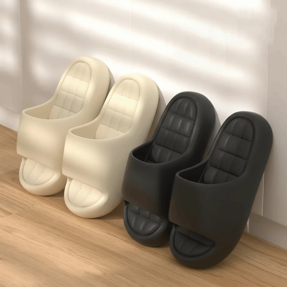 New Anti-Slip Sports Slippers Elevated Casual Outdoor Slippers Wear-Resistant Flip Flops Bathroom
