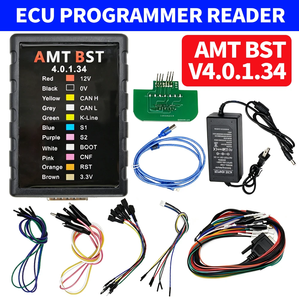 ECU Bench Programmer V4.0.1.34 Car Computer Data Read Write Tool Wiring Harness Online/ Offline ECU Chip Tuning Repair Equipment