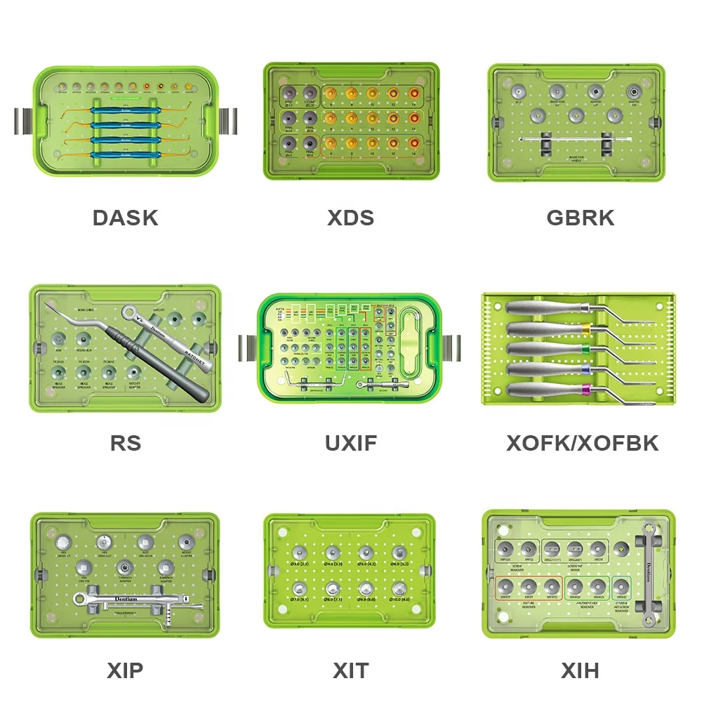 DASK Dentium Advance Sinus Lifting Drills Full Kit Surgery Dental Implant Tools