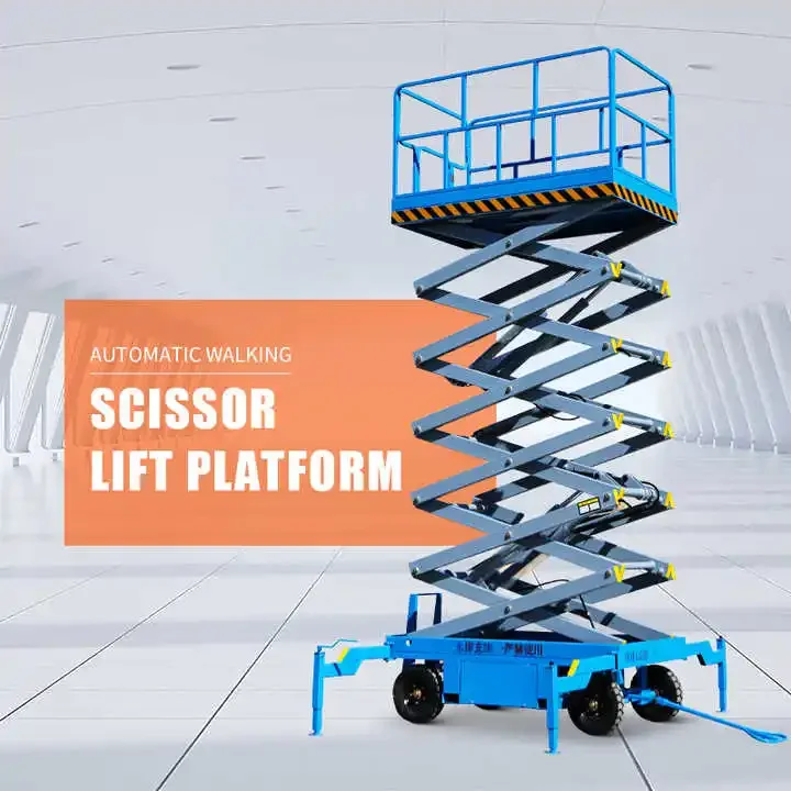 

12m Hydraulic Scissor Lift Platform Electric Table 10M 18M Self-Propelled Mobile Man Lift Battery Power Elevated for Aerial Work