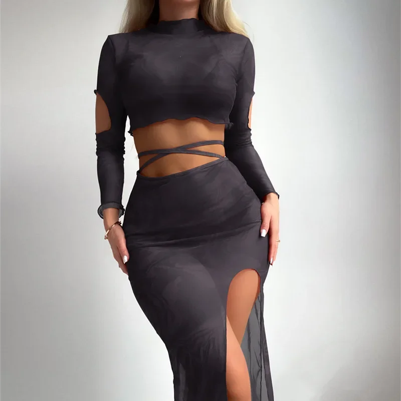 

Long Sleeve Bikini Swimsuit Set Dress Style Outerwear Crossbody Swimwear New Arrival from Mainland China Sportswear And Accessor