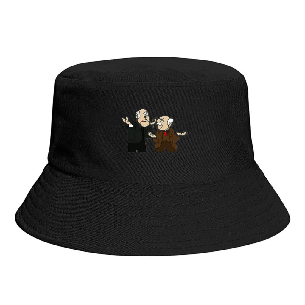 

Statler And Waldorf cartoon Cap Daily Cool Casual Lovely Streetwear Outdoor Vintage Fashion Versatile Bucket Hat