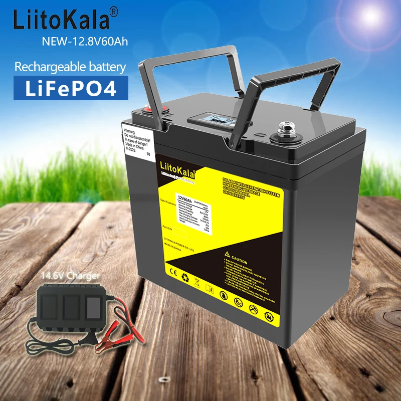 LiitoKala 12V 200Ah 300Ah 30Ah 40Ah 50Ah 60Ah 90Ah 100Ah 120Ah 150Ah Built-in BMS