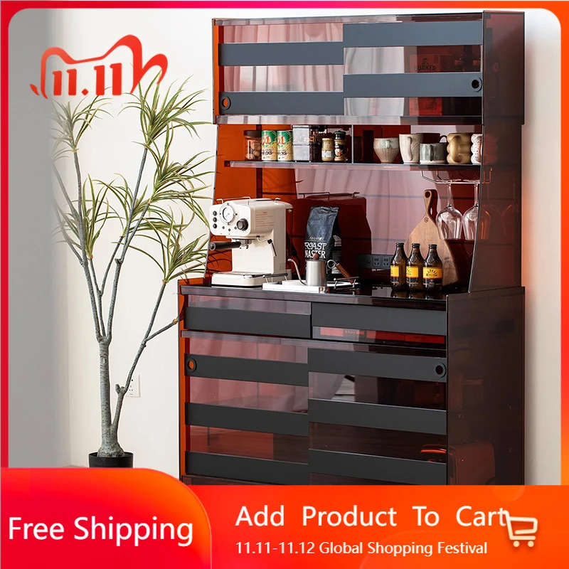 

Shelves Mobile Bar Cabinet Storage Display Wood Standing Wine Cabinet Decoration Multifunctional Armadi Aperti Home Furniture
