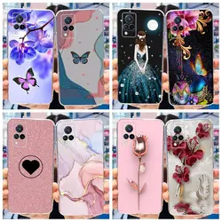 For Vivo V21 Case V 21 21E Silicone Back Cover Fashion Butterfly Phone Case For Vivo V2050 Capa VivoV21E 4G 5G Clear Soft Bumper