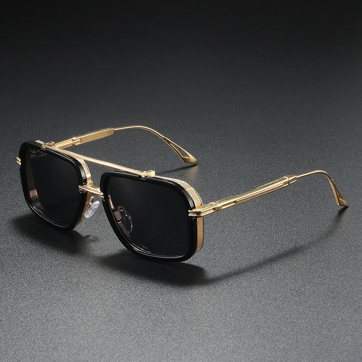 Hiking Camping Unisex Fashion Sunglasses Men Women Trendy Eyewear Gradient Luxury Shades UV400 Rectangle Pilot Sun Glasses