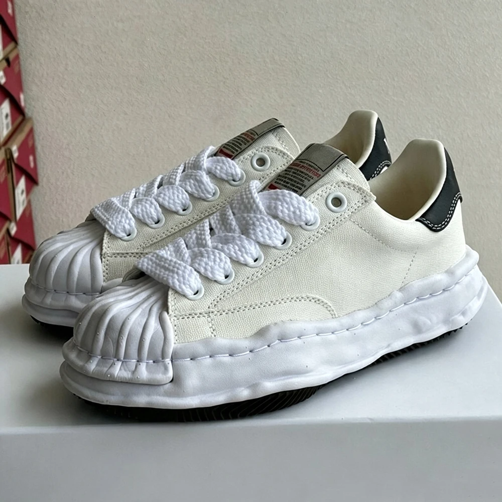 Luxury Shell Toe Chunky Sneakers Thick Sole Height Increasing Casual Board Shoes Genuine Leather Couple Trendy Street Footwear