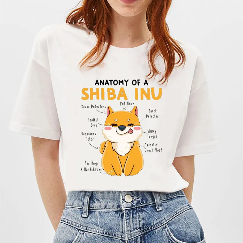 Kawaii graphic World\'s Best Shiba Inu Mom Dog Harajuku Tshirt Shiba Printing Streetwear Comfortable Tees Girl  Unique Gift