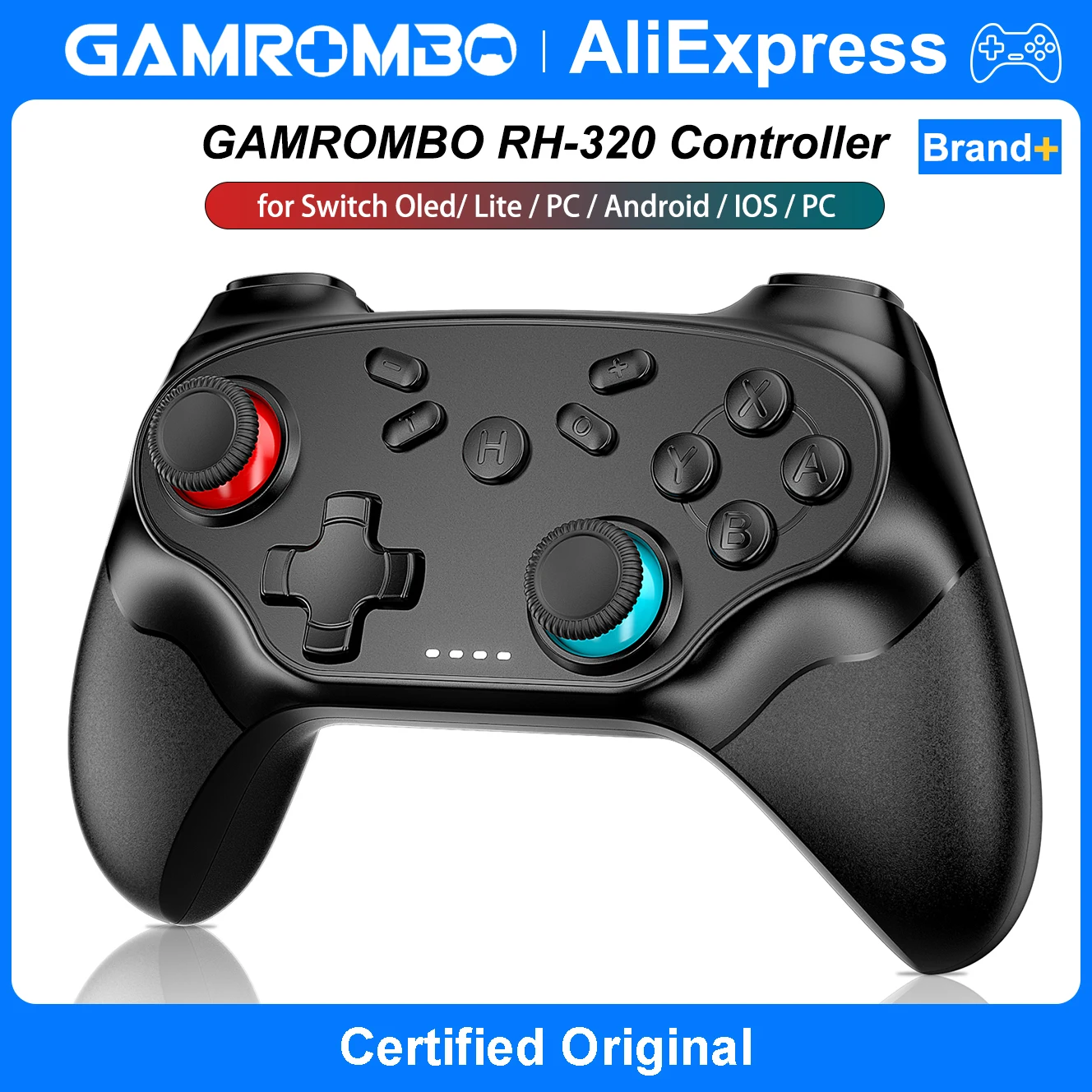 

Controller For Switch OLED/Lite/PC/IOS Wireless Gamepad 6-axis Gyro Video Game Joystick W/ Turbo Vibration Remote Control Rocker