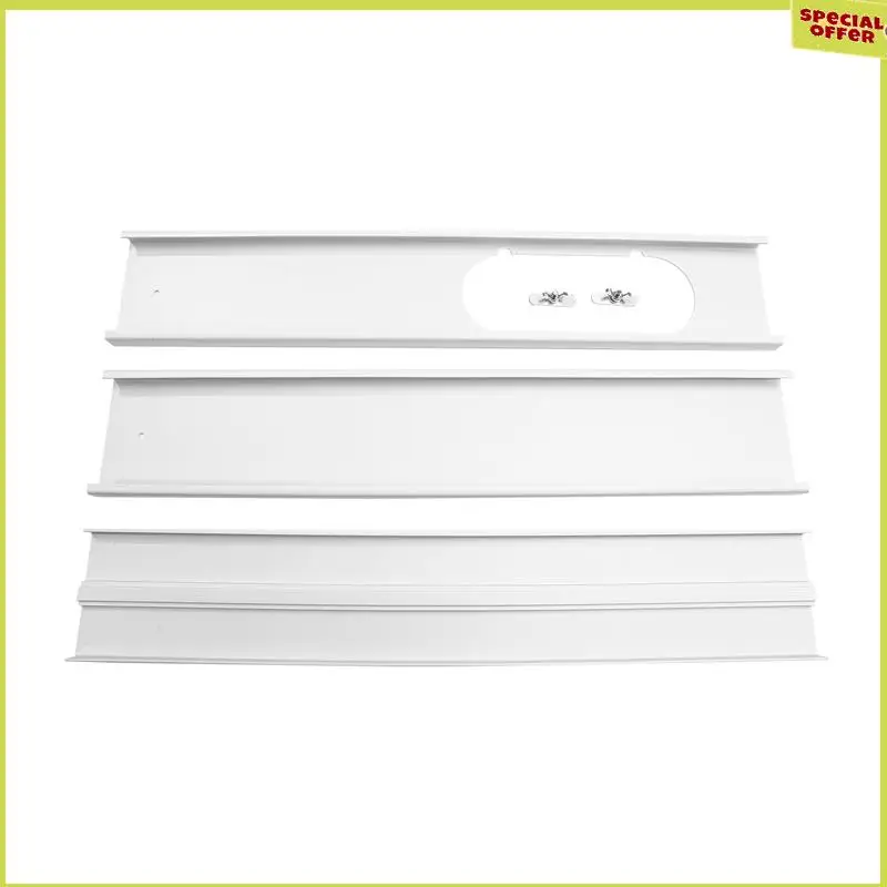 A34R Portable Window Adaptor Window Slide Kit Plate Adjustable Air Conditioner Window Kit Practical Slide Plate Wind Shield