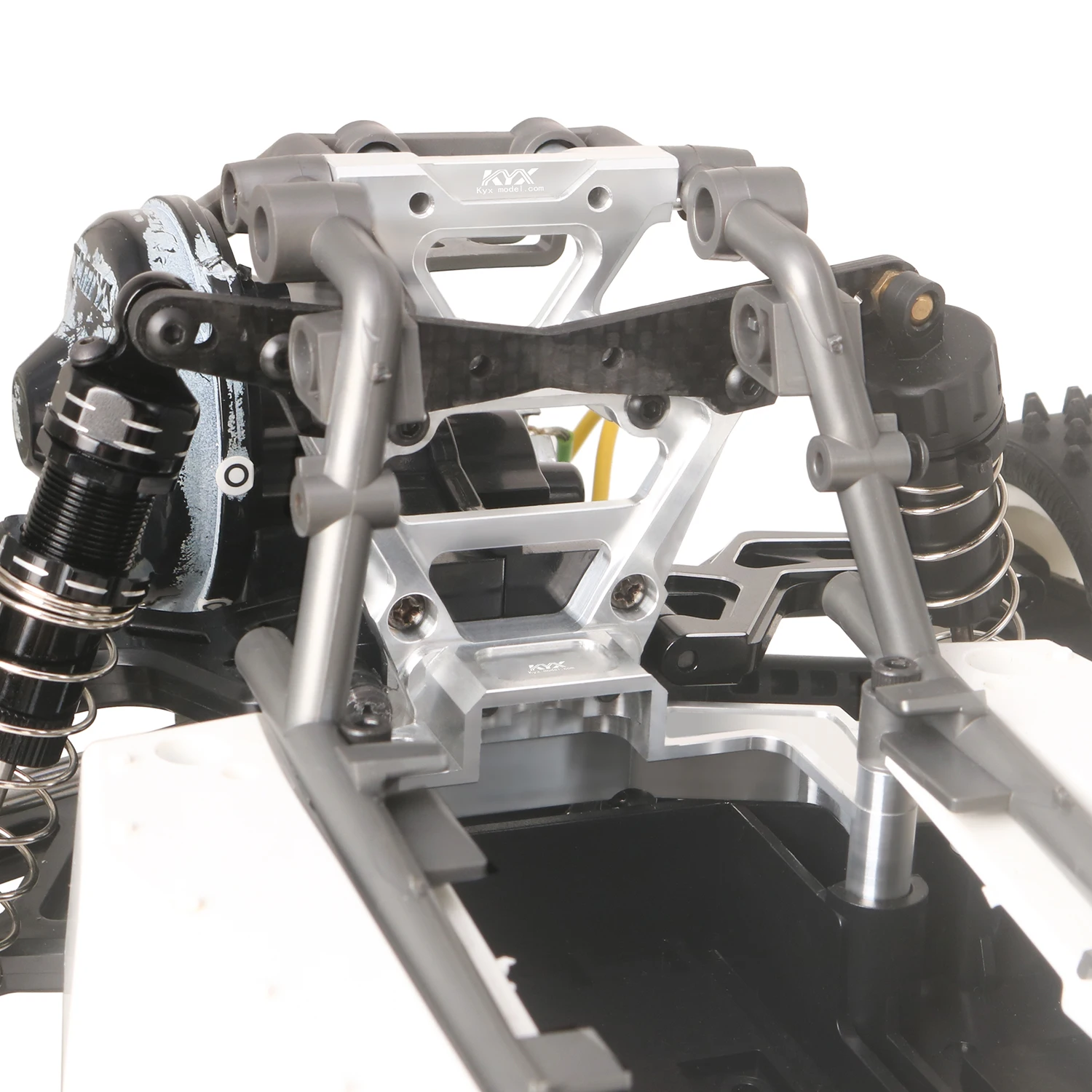 KYX Racing Aluminum Rear Shock Stay Mount Upgrades Parts Accessories for 1/10 Tamiya Fighter Nxgen DT04 58741