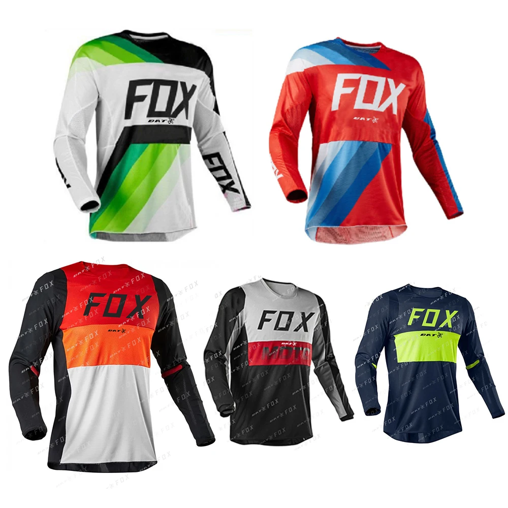 

Men's MTB Jersey Downhill Jerseys BAT FOX Motorcycle Jersey Cross Enduro Shirt Camiseta Offroad DH Downhill Bike Clothing