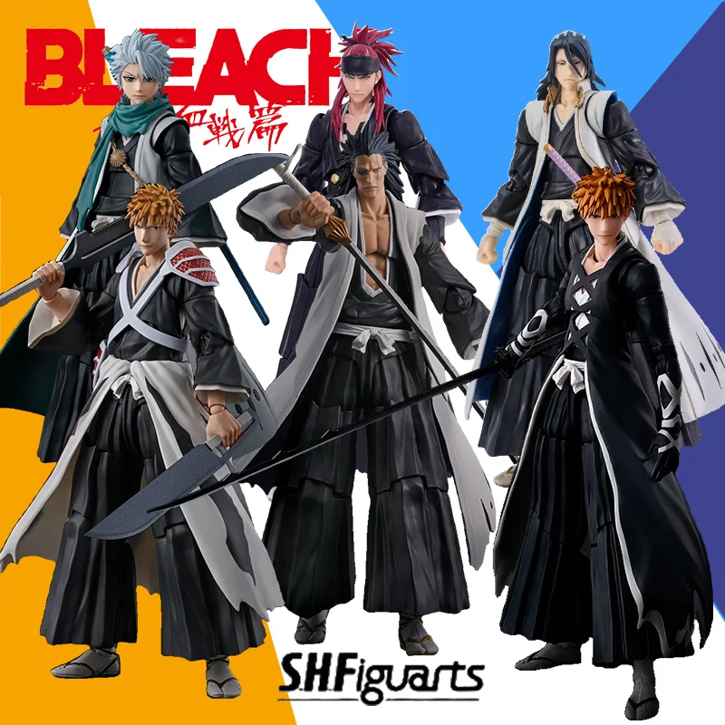 

In stock Bandai S.H.Figuarts BLEACH Thousand-Year Blood War Toshiro Hitsugaya Anime Action Figure Model Toy Gift For Children